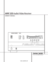 Harman-Kardon AVR-520-Owners-Manual